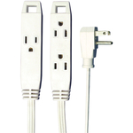 3 OUT 8FT EXTN CORD WHITE - 45505 - By AXIS
