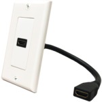 WALL PLATE HDMI CONNECT - 20-4503-WH - By DATACOMM ELECTRONICS