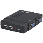 KVM SWITCH W USB 4 PORT - 151269 - By MANHATTAN