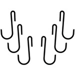 POT RACK HOOKS 6 PK BLK - C31 - By RANGE KLEEN