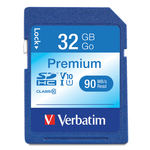CLASS 10 SDHC CARD 32GB - 96871 - By VERBATIM