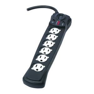 6-OUTLET ESSENTIAL SURGEARREST SURGE PROTECTOR - P6B - APC