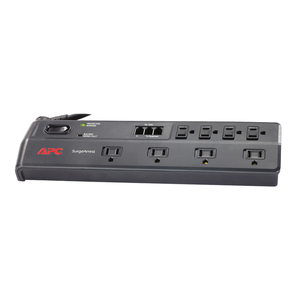 8-OUTLET ESSENTIAL SURGEARREST SURGE PROTECTOR WITH TELEPHONE & COAXIAL PROTECTION - P8T3 - APC