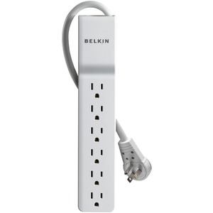6-OUTLET HOME/OFFICE SURGE PROTECTOR WITH ROTATING PLUG - BE106000-08R - BELKIN