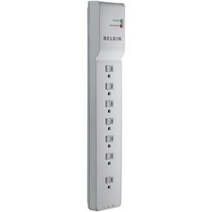 7-OUTLET HOME/OFFICE SURGE PROTECTOR WITH TELEPHONE/MODEM PROTECTION - BE107200-06 - BELKIN