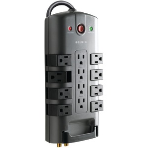 PIVOT-PLUG SURGE PROTECTORS (12-OUTLET) - BP112230-08 - BELKIN