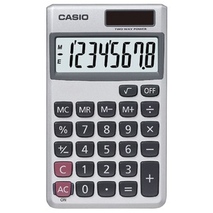 WALLET 8-DIGIT SOLAR CALCULATOR - SL300VE/SL300SV - CASIO