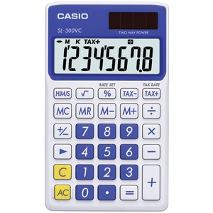 BLUE SOLAR WALLET CALC - SL300VCBESIH - CASIO