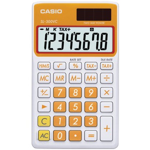 ORAGNE SOLAR WALLET CALC - SL300VCOESIH - CASIO