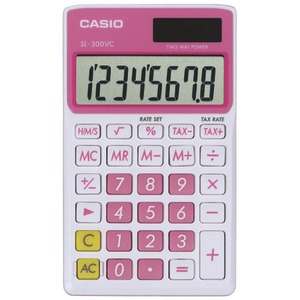 PINK SOLAR WALLET CALC - SL300VCPKSIH - CASIO
