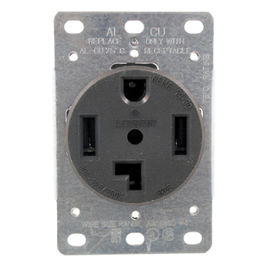 SINGLE-FLUSH DRYER RECEPTACLE (4 WIRE) - 278 - PASS & SEYMOUR