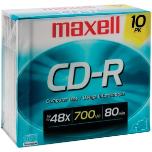 80MIN 10PK 700MB CDR- - 622860/648210 - MAXELL
