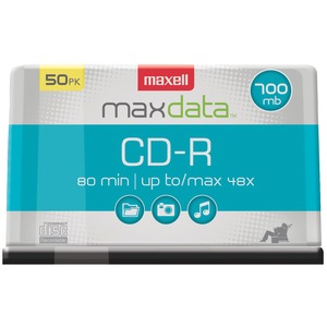 80-MINUTE/700 MB CD-RS (50-CT SPINDLE) - 623251/648250 - MAXELL