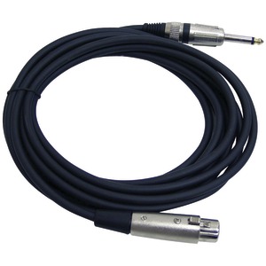 15-FT XLR MICROPHONE CABLE (1/4'' MALE – XLR FEMALE) - PPMJL15 - PYLE-PRO