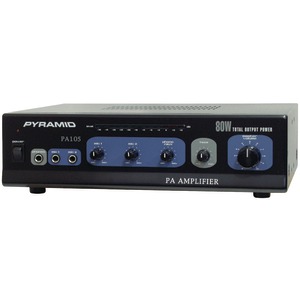 AMPLIFIER WITH MICROPHONE INPUT (80-WATT) - PA105 - PYRAMID