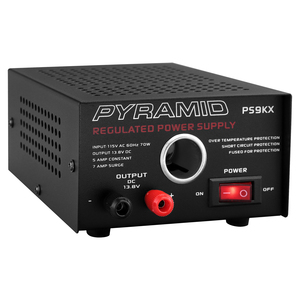 POWER SUPPLY (5A/7A WITH CIGARETTE LITER PLUG) - PS9KX - PYRAMID