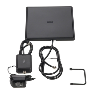 HOME THEATER STYLE MULTI-DIRECTIONAL DIGITAL FLAT AMPLIFIED ANTENNA (BLACK) - ANT1450B - RCA