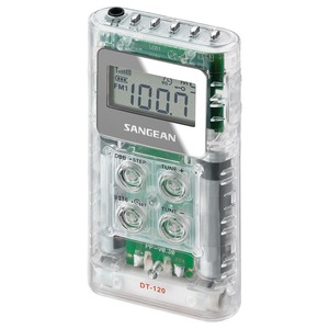 POCKET AM/FM DIGITAL RADIO (CLEAR) - DT-120 CLEAR - SANGEAN