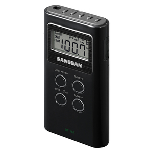 POCKET AM/FM DIGITAL RADIO (BLACK) - DT180BLK - SANGEAN