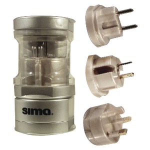 INTERNATIONAL COMPACT TRAVEL POWER PLUG SET - SIP-3 - SIMA