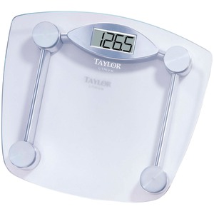CHROME & GLASS LITHIUM DIGITAL SCALE - 7506 - TAYLOR