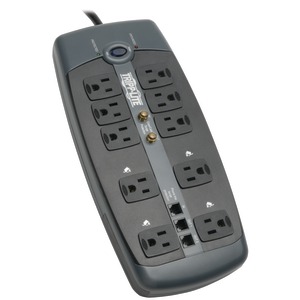 10-OUTLET BLOCK-STYLE SURGE SUPPRESSOR WITH TELEPHONE PROTECTION (WITH COAXIAL PROTECTION) - TLP1008TELTV - TRIPPLITE