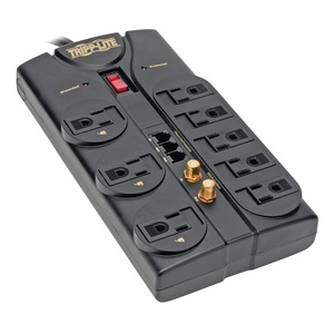 8-OUTLET SURGE SUPPRESSOR;(TELEPHONE, MODEM, FAX & COAXIAL PROTECTION) - TLP808TELTV - TRIPPLITE