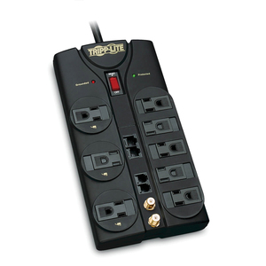 8-OUTLET SURGE SUPPRESSOR WITH TELEHONE PROTECTION(TELEPHONE, DSL & COAXIAL PROTECTION) - TLP810NET - TRIPPLITE