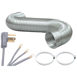 DEFLECTO 5' FLEX DUCT, 4" WORM CLAMP, 6' 4-WIRE DRYER CORD - VENA0459 - DEFLECTO