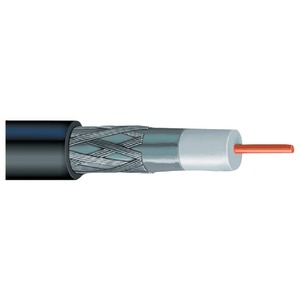 RG6 SOLID COPPER COAXIAL CABLE (BLACK) - V621BB - VEXTRA