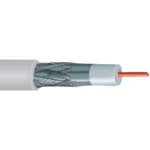 RG6 SOLID COPPER COAXIAL CABLE (WHITE) - V621BW - VEXTRA