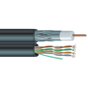 SIAMESE RG6 COAXIAL/CAT-5E CABLE - V6C5E - VEXTRA