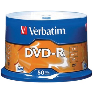 50 CT 4.7 GB DVD-RS - 95101 - VERBATIM