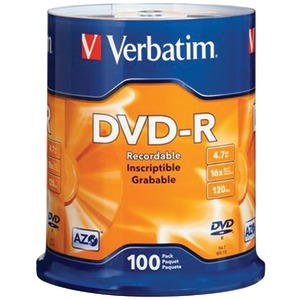100 CT 4.7 GB DVD-RS - 95102 - VERBATIM