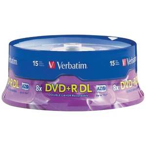 15-CT DL 8.5GB DVD+RS - 95484 - VERBATIM