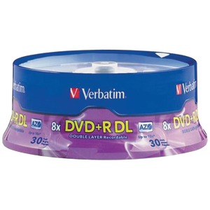 30-CT DL 8.5GB DVD+RS - 96542 - VERBATIM